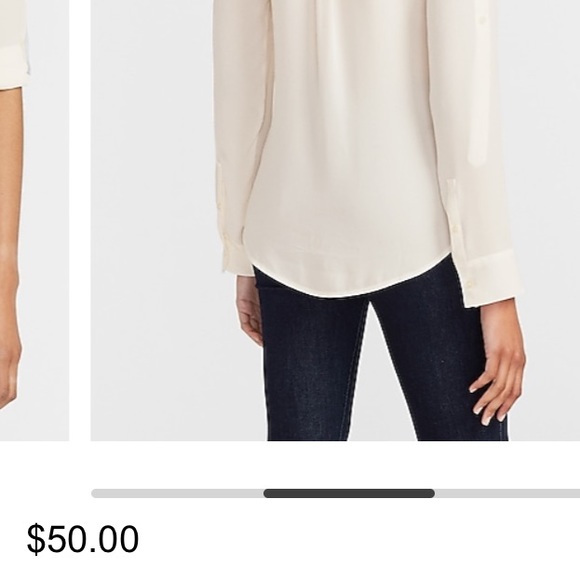 EXPRESS- The Portofino Shirt. Size small/petite. - Picture 5 of 5